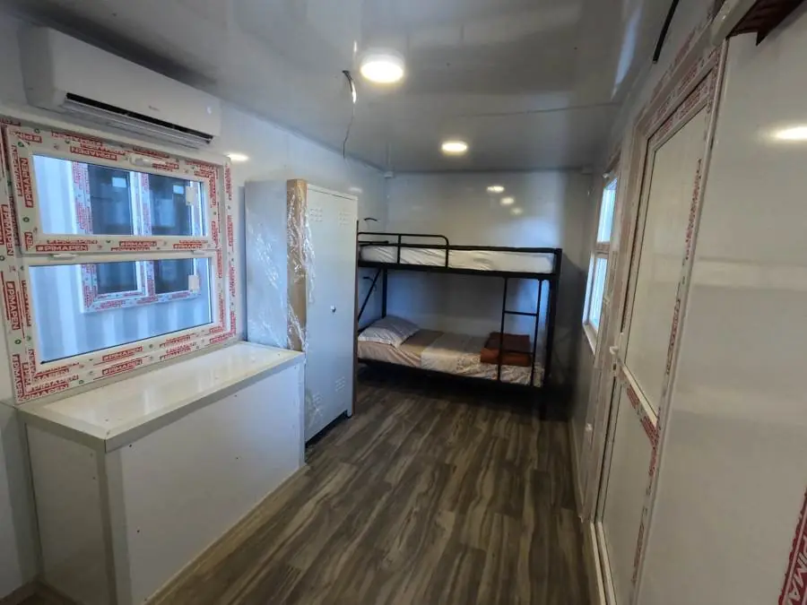 Container dormitory interior
